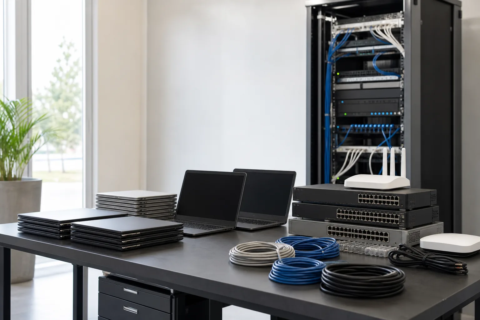 ICT equipment and organised network infrastructure